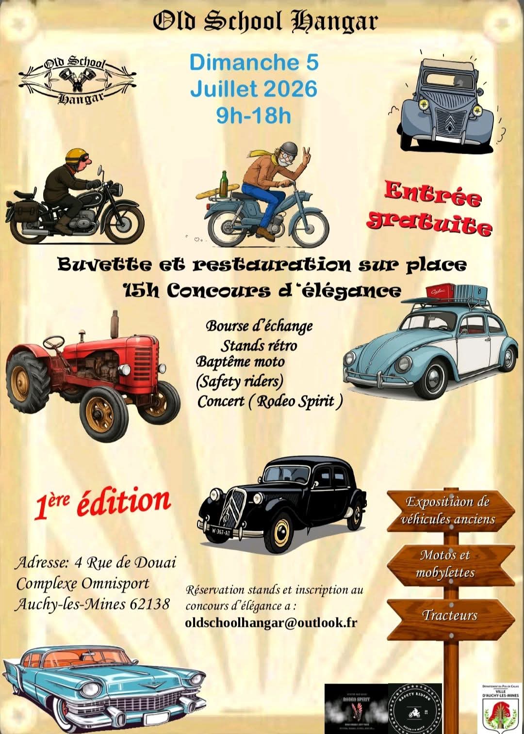 1ère Bourse d'échange et exposition de véhicules anciens à Auchy-les-Mines